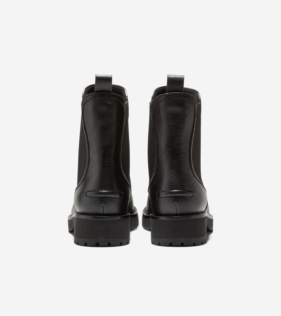 コール ハーン COLE HAAN リンドン ウォータープルーフ チェルシー ブーティー womens （ブラック レザー ウォータープルーフ） ブラック レザー ウォータープルーフ