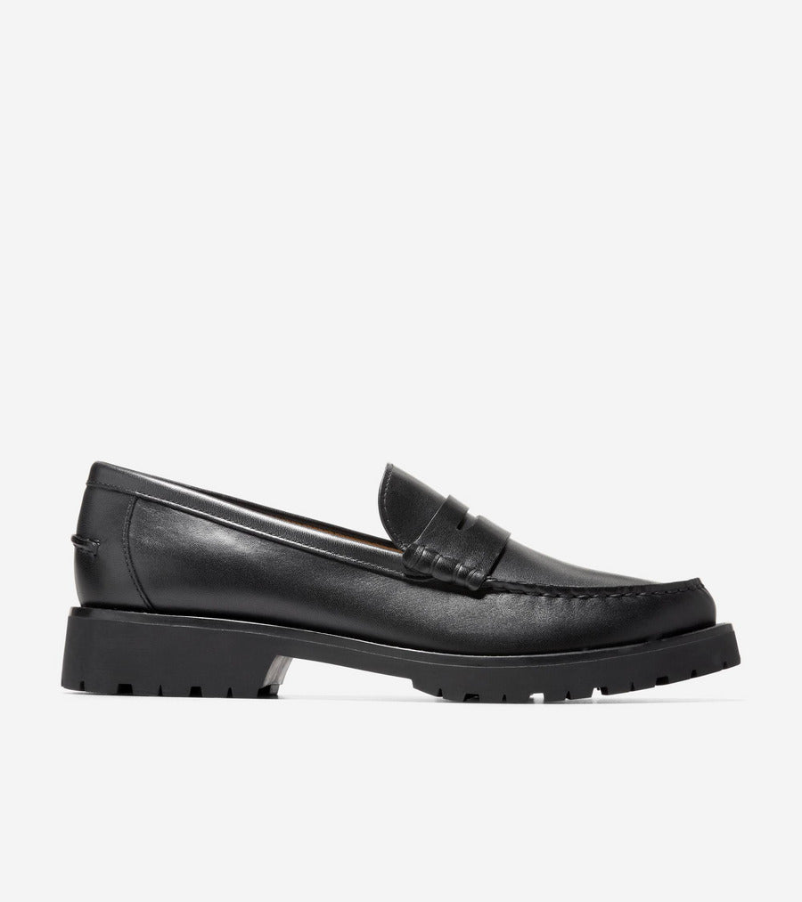 コール ハーン COLE HAAN トリーナ ラグ ローファー womens （ブラック ウォーターレジスタント レザー） ブラック ウォーターレジスタント レザー