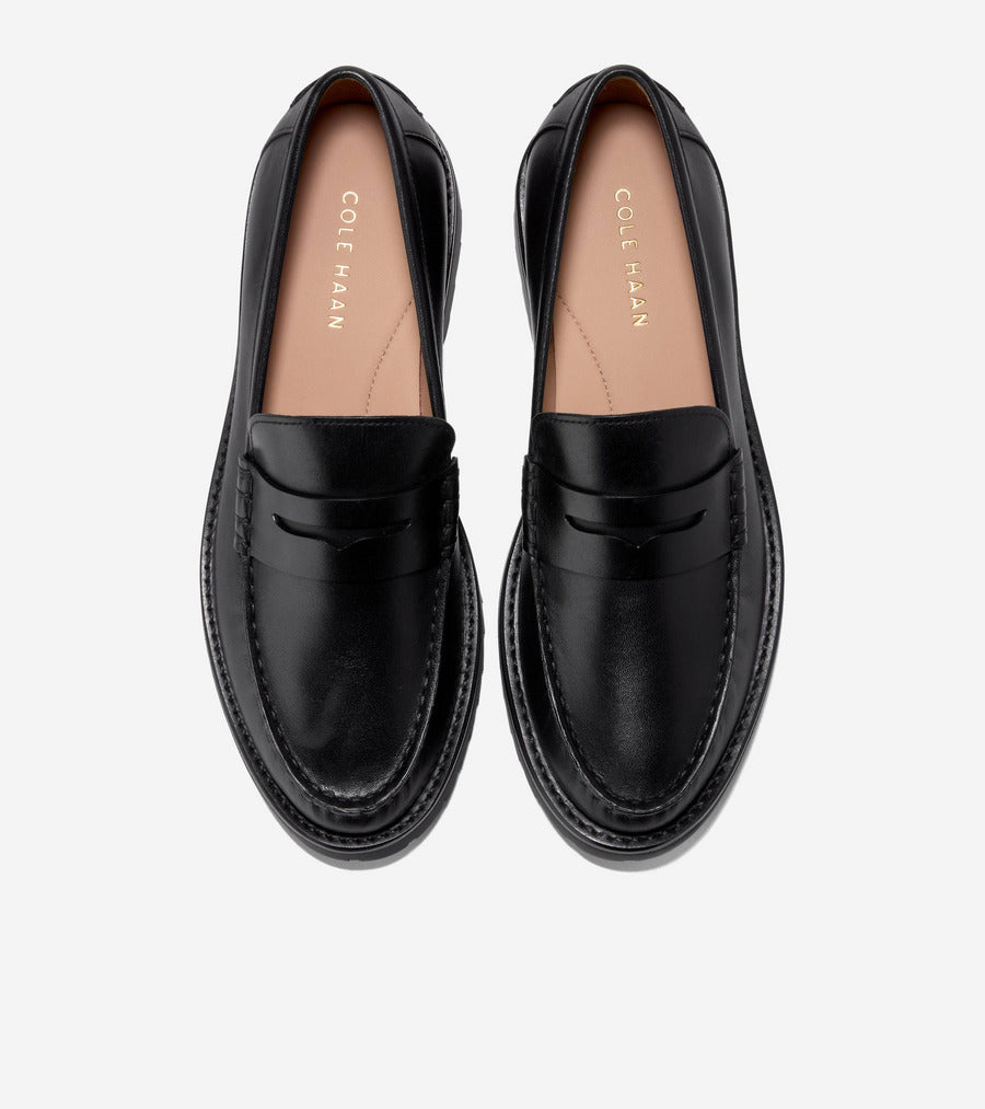 コール ハーン COLE HAAN トリーナ ラグ ローファー womens （ブラック ウォーターレジスタント レザー） ブラック ウォーターレジスタント レザー