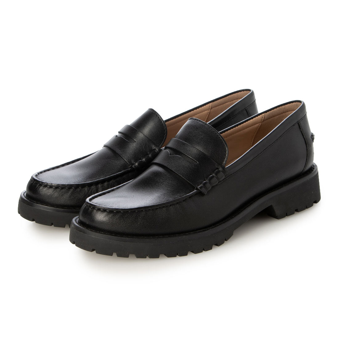 コール ハーン COLE HAAN トリーナ ラグ ローファー womens （ブラック ウォーターレジスタント レザー） ブラック ウォーターレジスタント レザー