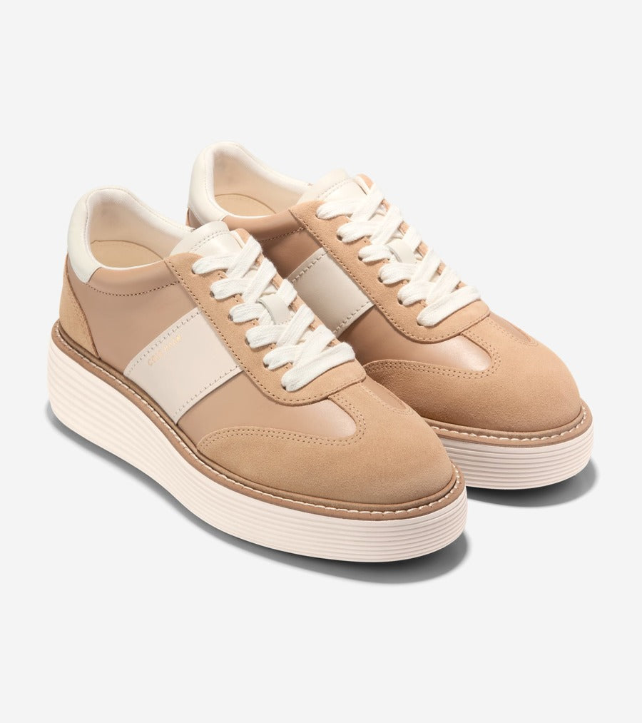 コール ハーン COLE HAAN オリジナルグランド マックス プラットフォーム スニーカー womens （CH トゥスカンサンド レザー / スエード） CH トゥスカンサンド レザー / スエード