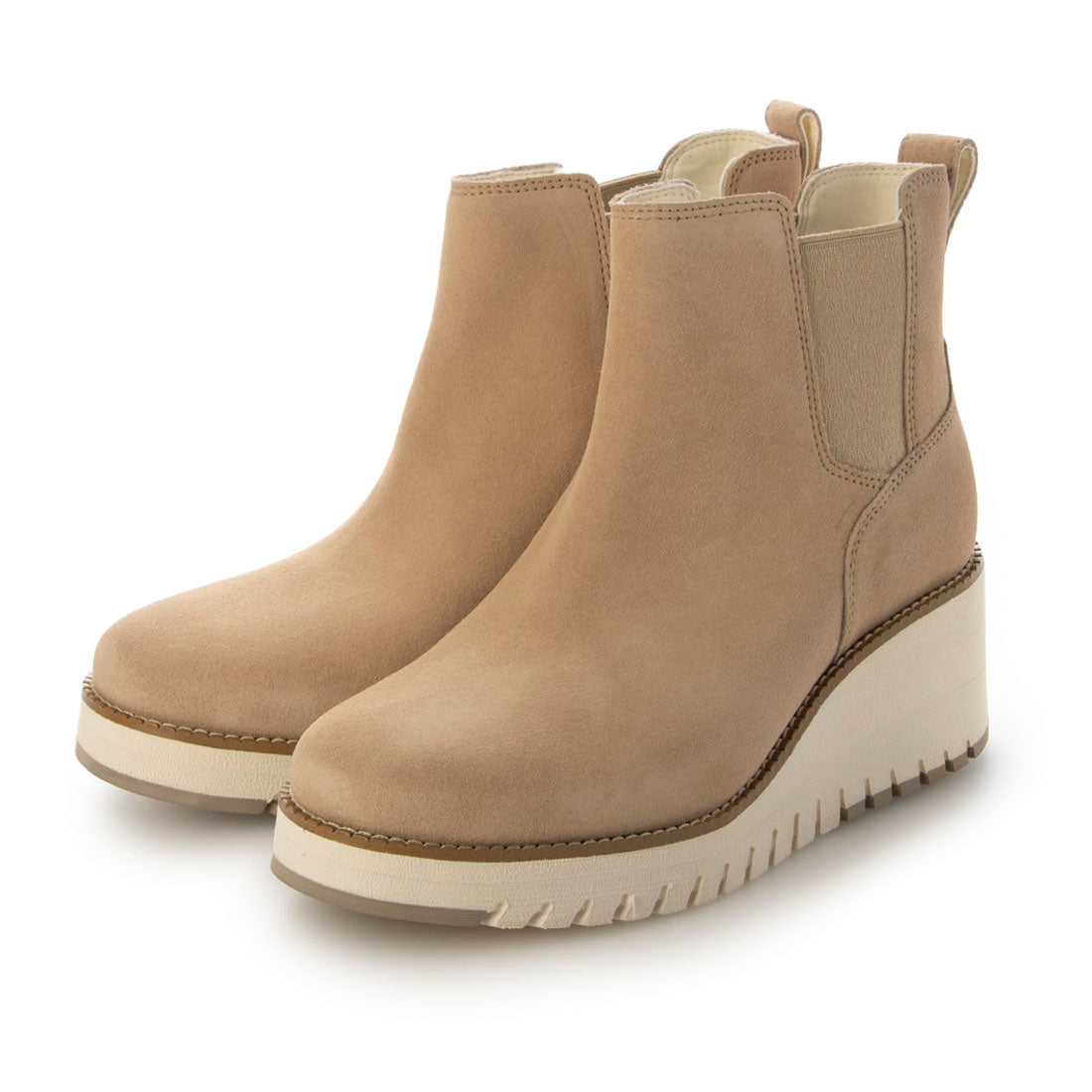 コール ハーン COLE HAAN ZG CITY WEDGE BOOT:WP SESAME S,ウォータープルーフ セサミ スエード