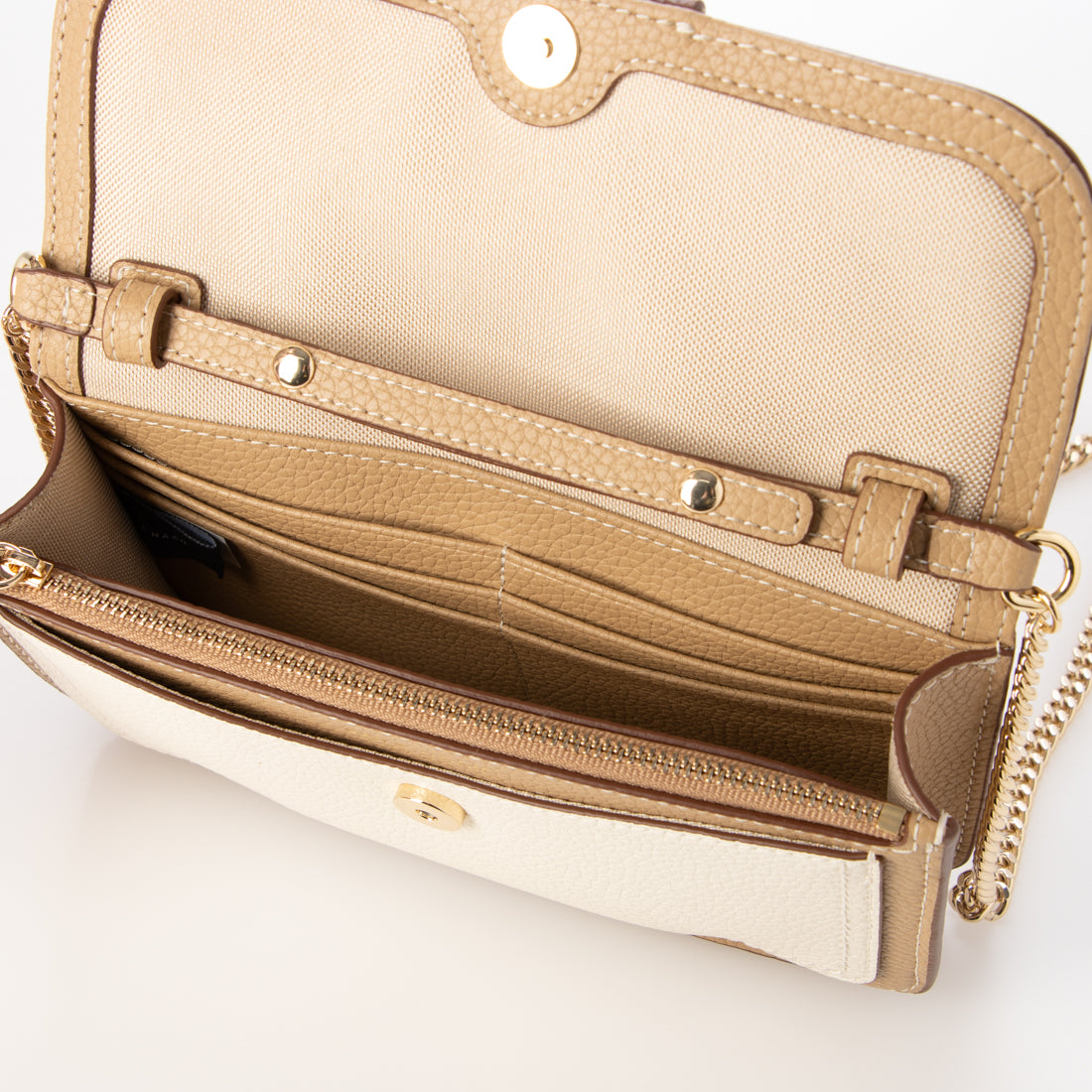 コール ハーン COLE HAAN レイトン ウォレット オンアチェーン womens （トスカンサンド） トスカンサンド