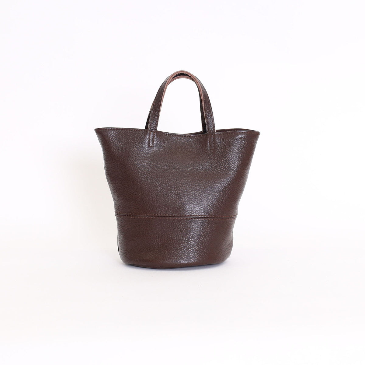 COOCO Shrink Leather Bucket Mini 2WAY Tote