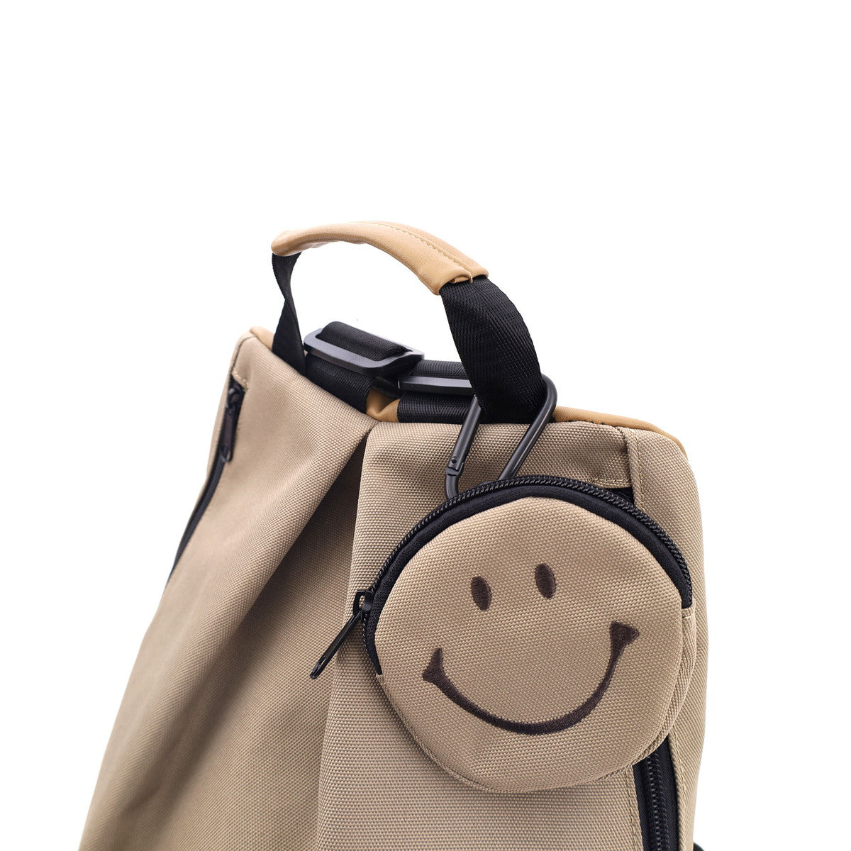 クーコ COOCO DOKODEMO SMILEY フェイスポーチ付センタータック入リュック