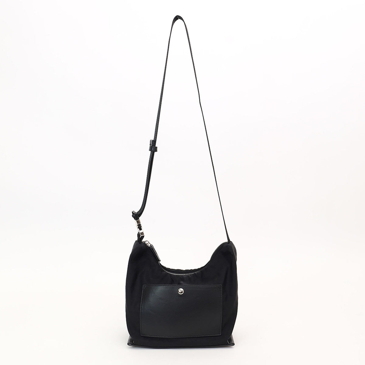 クーコ COOCO ポケット付ナイロン風ミニショルダーバッグ