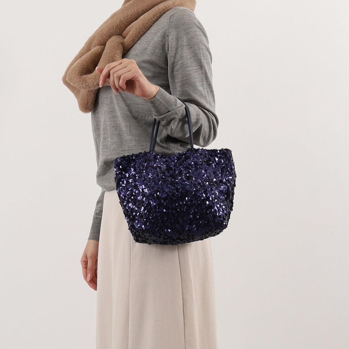 COOCO Sequin 2WAY Tote Bag