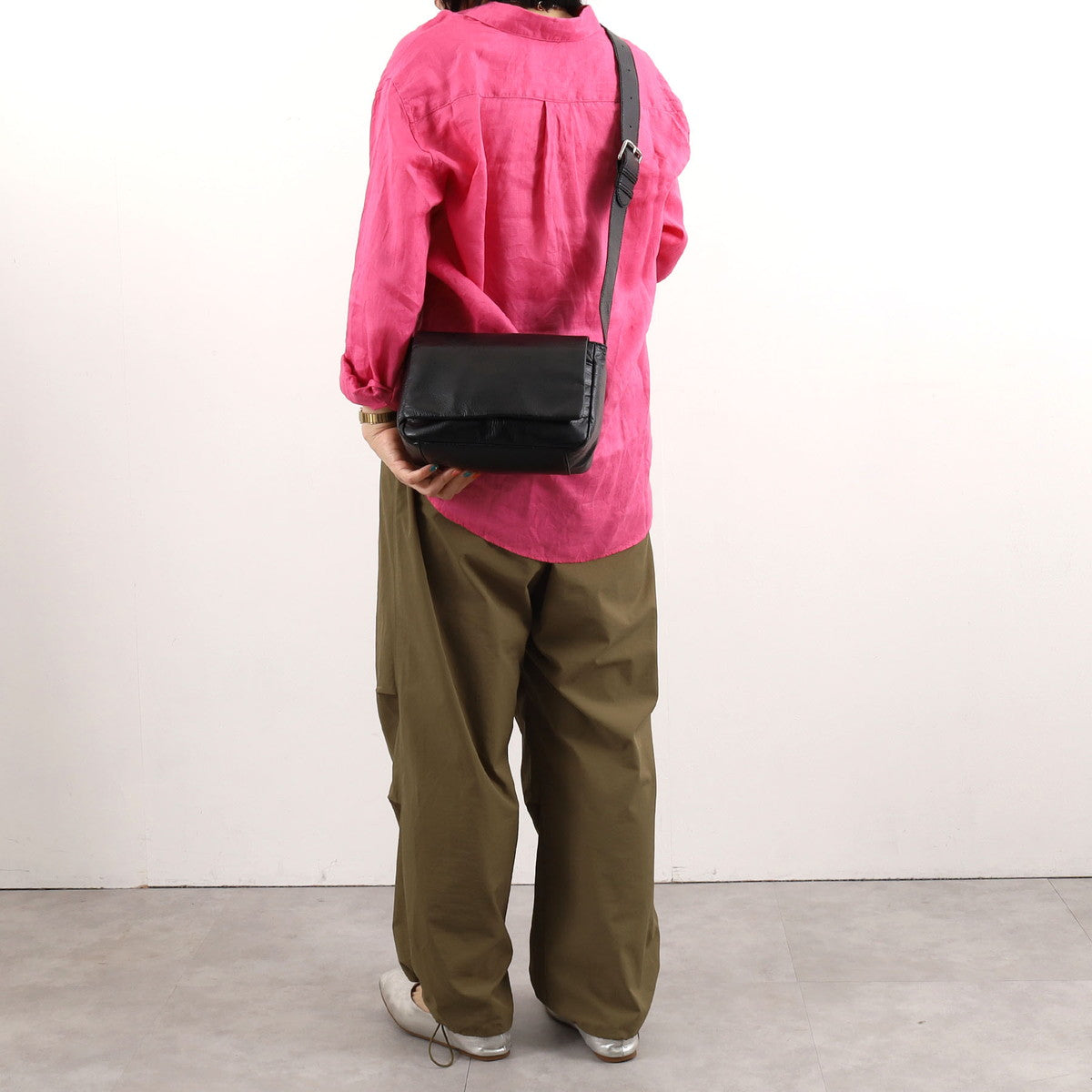 クーコ COOCO ソフトフェイクレザーショルダーバッグ