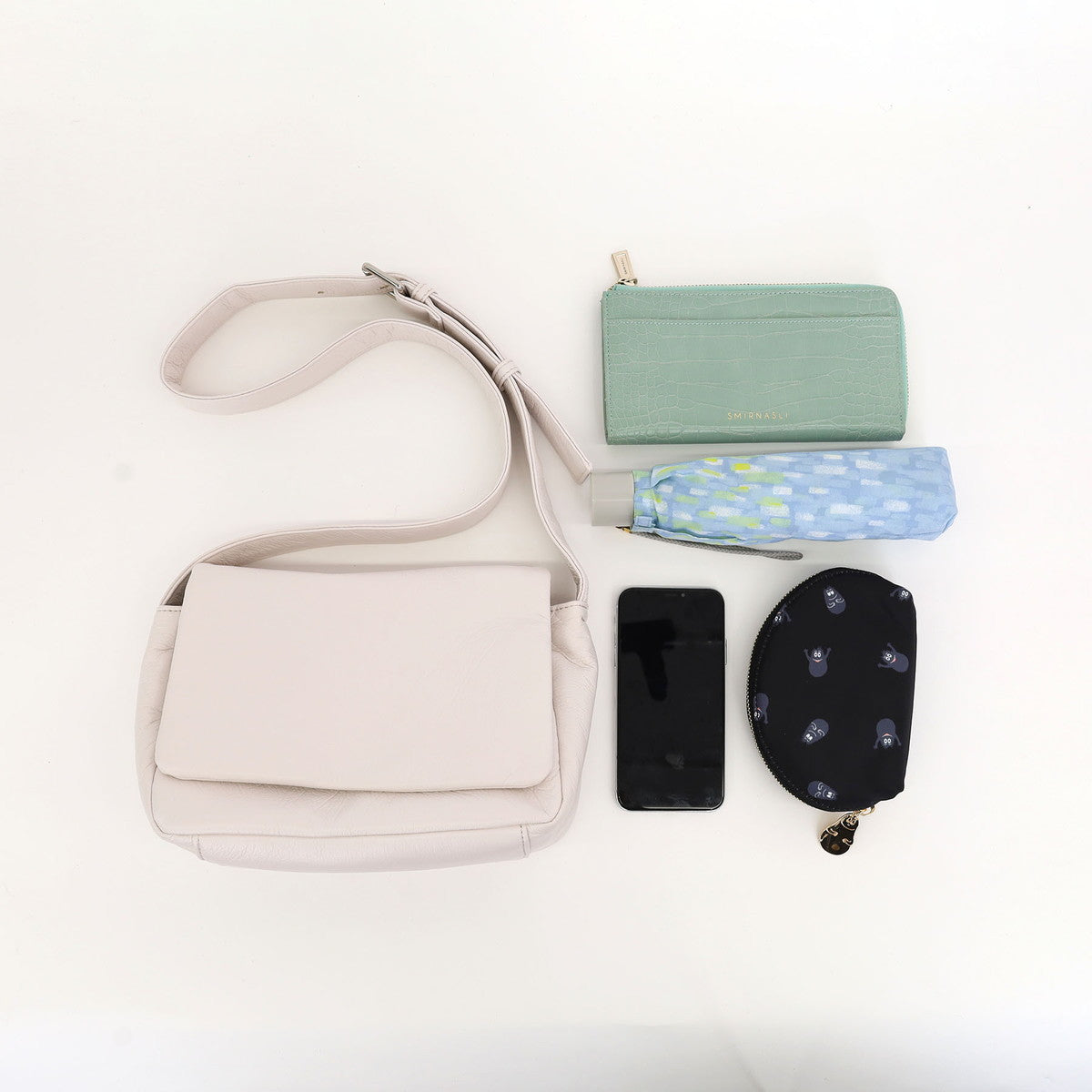 クーコ COOCO ソフトフェイクレザーショルダーバッグ