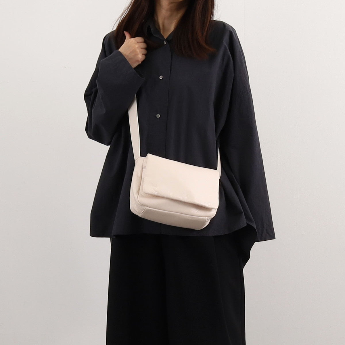 クーコ COOCO ソフトフェイクレザーショルダーバッグ