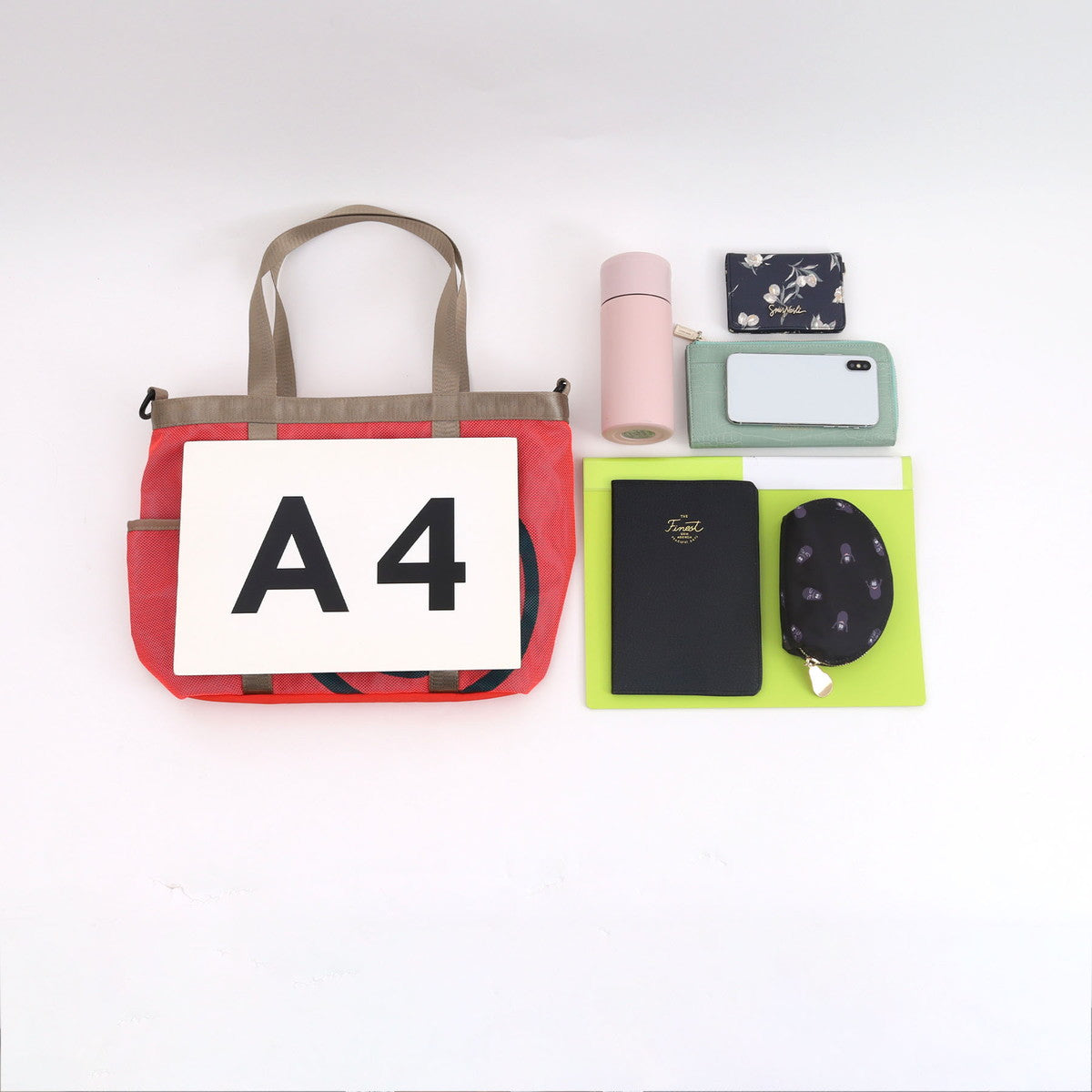 クーコ COOCO SMILEY ネットプリント2WAYトートバッグ／A4対応 （イエロー） イエロー