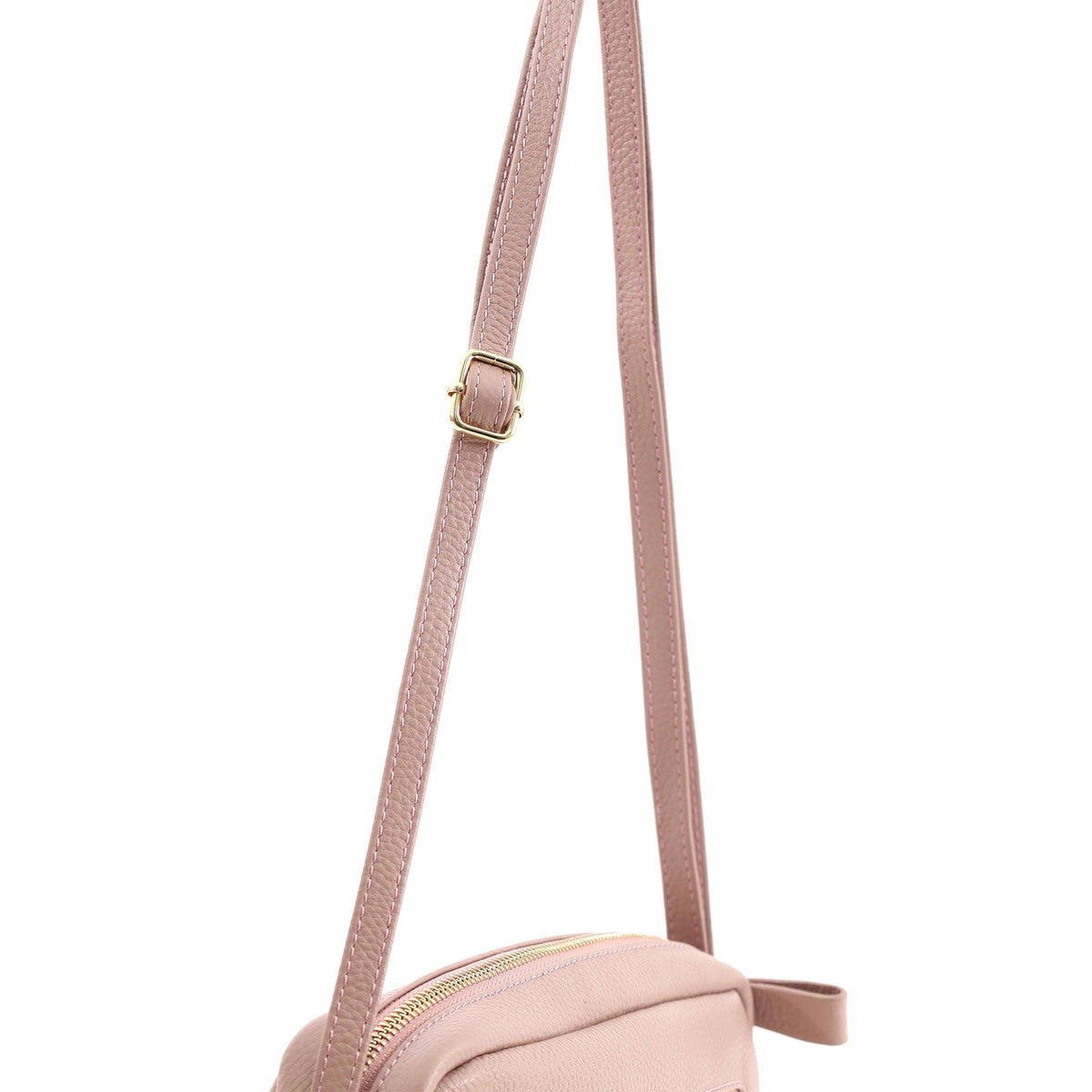 COOCO COOCO Shrink Leather Horizontal Box Shoulder Bag
