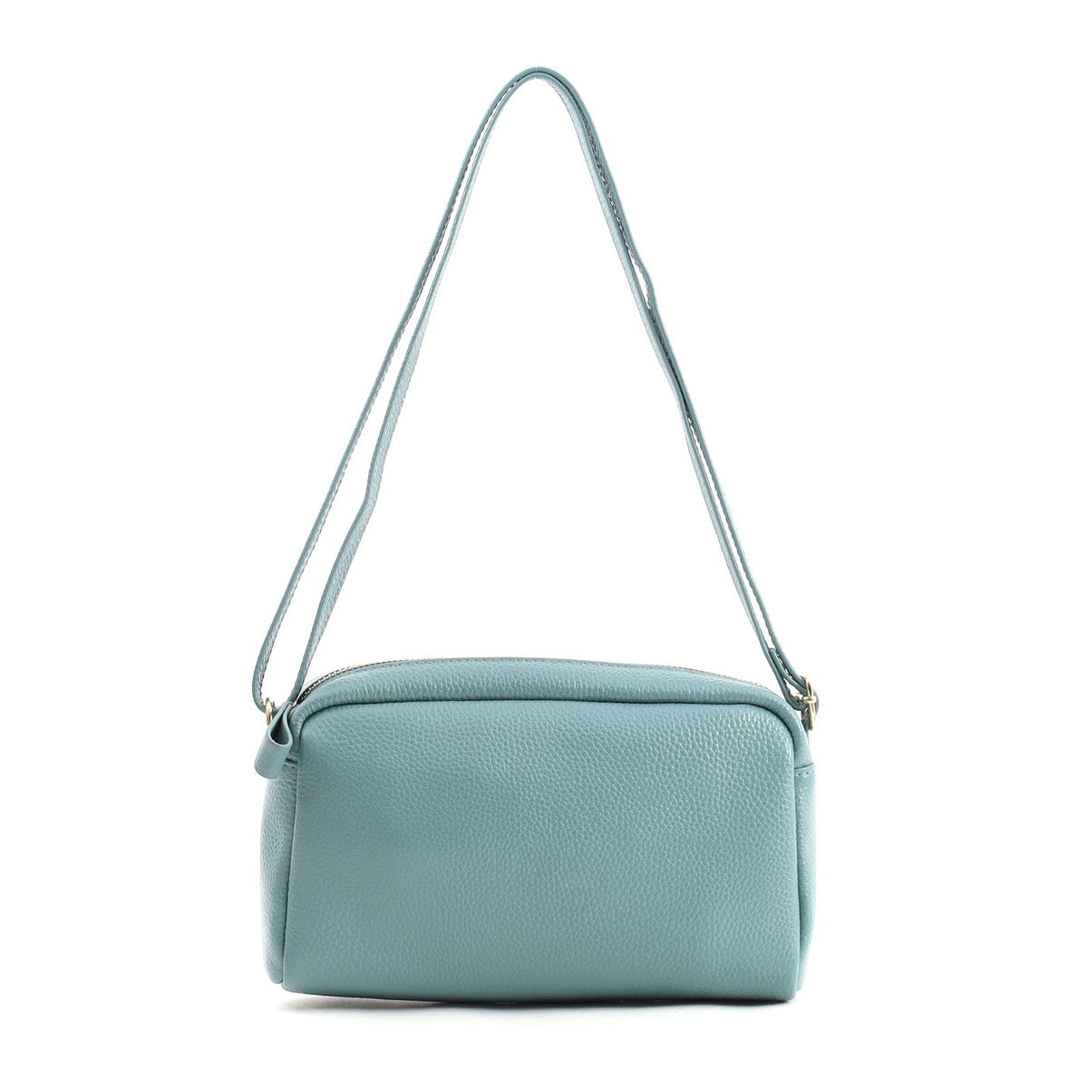 COOCO COOCO Shrink Leather Horizontal Box Shoulder Bag
