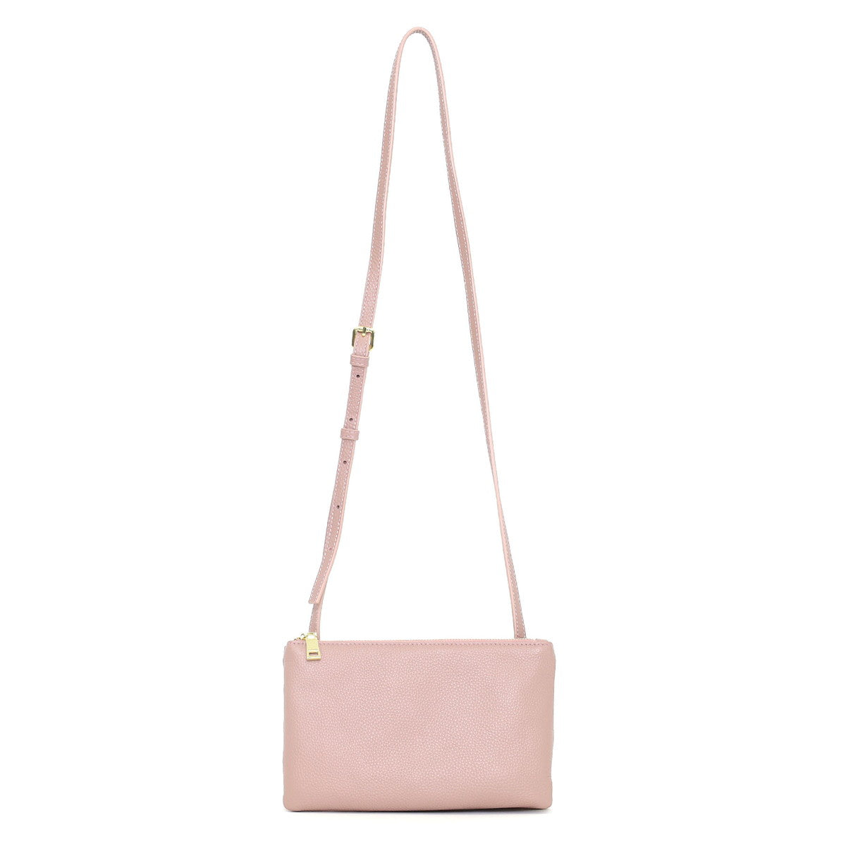 クーコ COOCO シュリンクレザー2連ショルダーバッグ