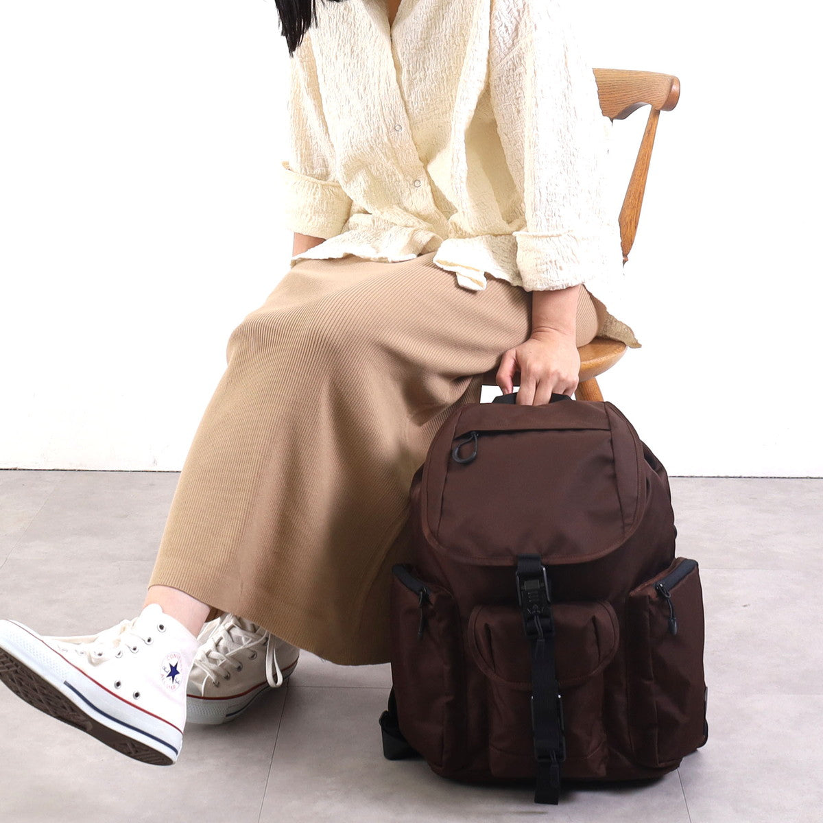 クーコ COOCO フロント3ポケットフラップBACKPACK／A4対応