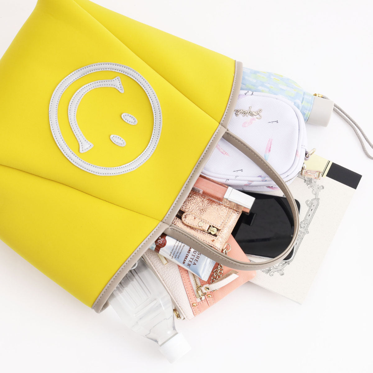 COOCO SMILEY/Diver material tote bag