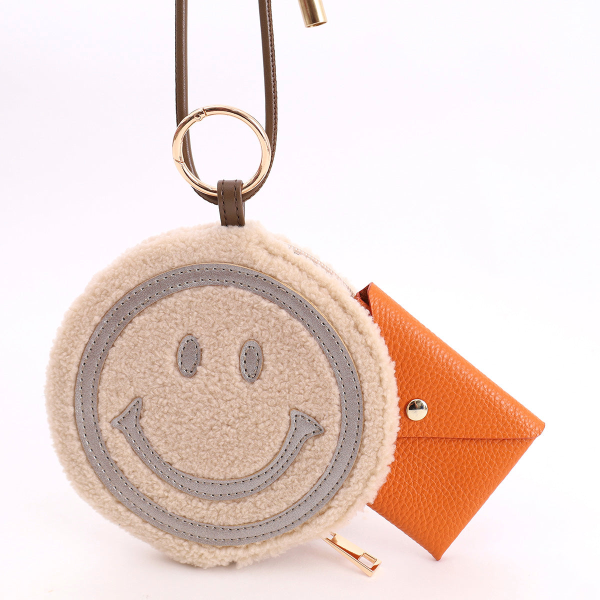 COOCO SMILEY/Boa neck pouch