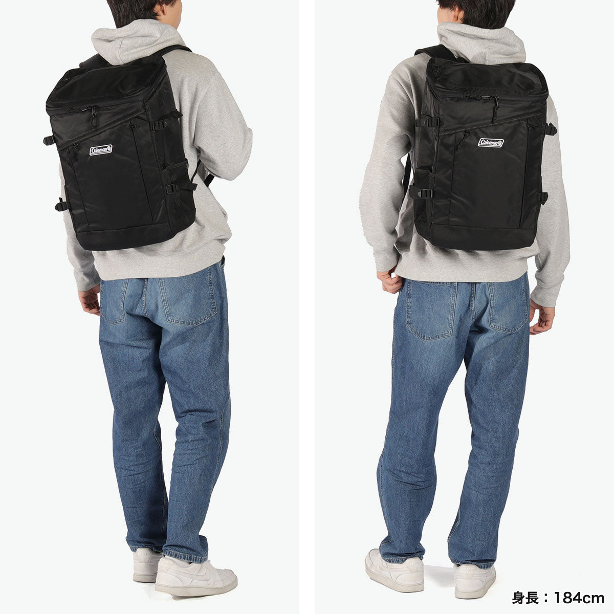 コールマン Coleman 公認販売店 リュック 30L ウォーカー メンズ レディース 通学 通勤 大容量 ブランド カジュアル おしゃれ 軽量 軽い B4 A4 パソコン 撥水 WALKER スクエアバックパック （ホワイトヘリンボーン） ホワイトヘリンボーン