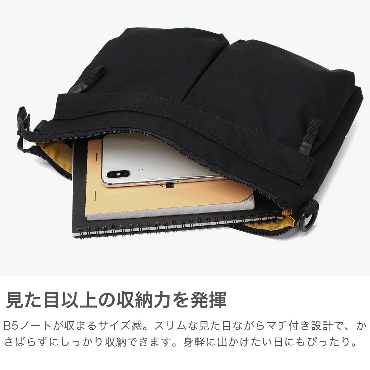コールマン Coleman 公認販売店 サコッシュ レディース メンズ ナイロン 軽量 海外 ブランド 軽い 斜めがけ おしゃれ カジュアル アウトドア シンプル 丈夫 B5 5L UNI WALKER ユニウォーカーサコッシュ （ブラック） ブラック