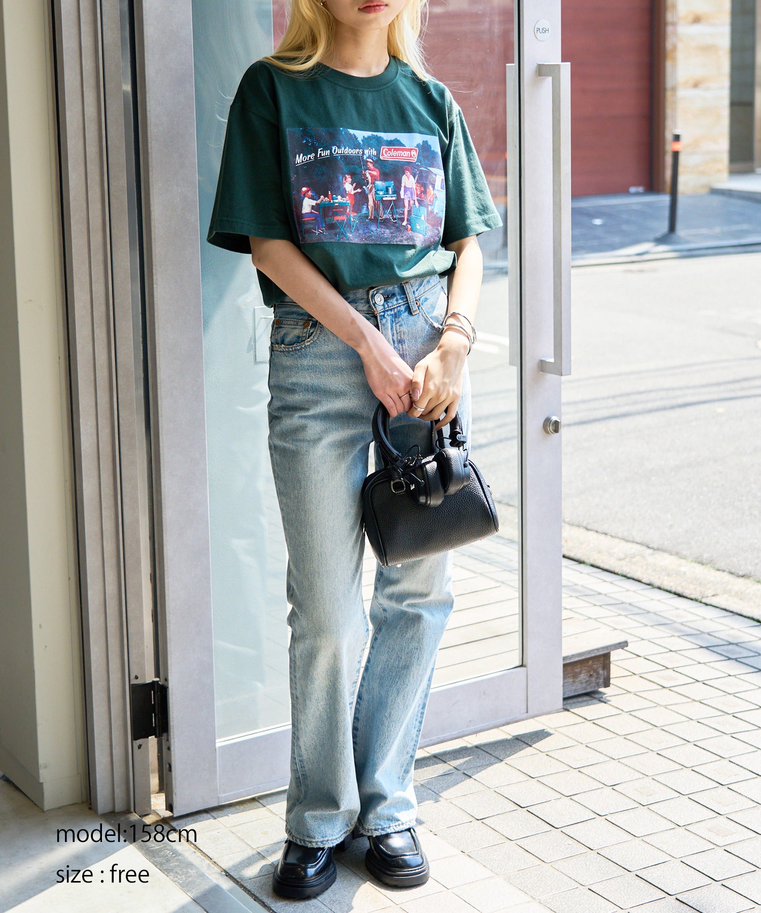 コールマン Coleman Retro outdoor print tee （グリーン） グリーン