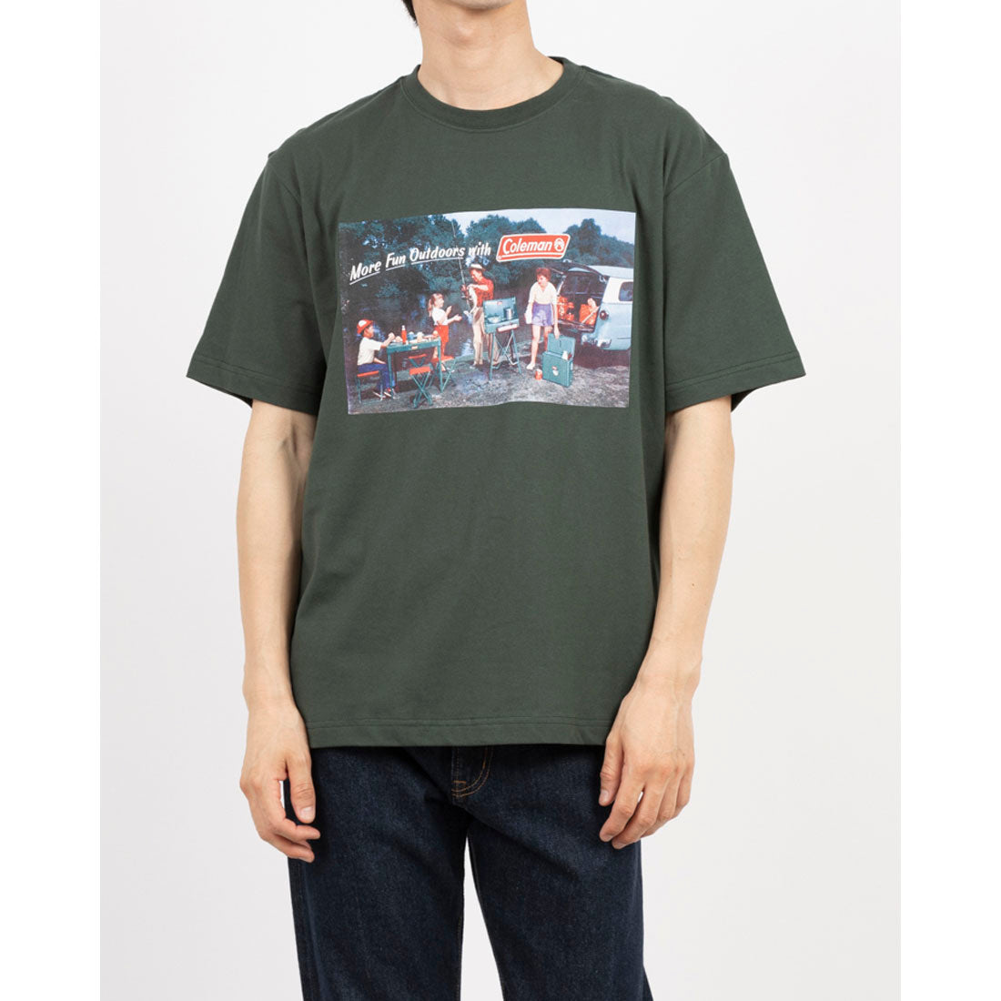 コールマン Coleman Retro outdoor print tee （グリーン） グリーン