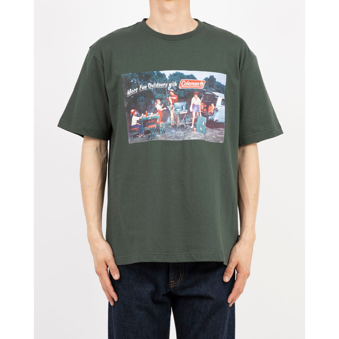 コールマン Coleman Retro outdoor print tee （グリーン） グリーン