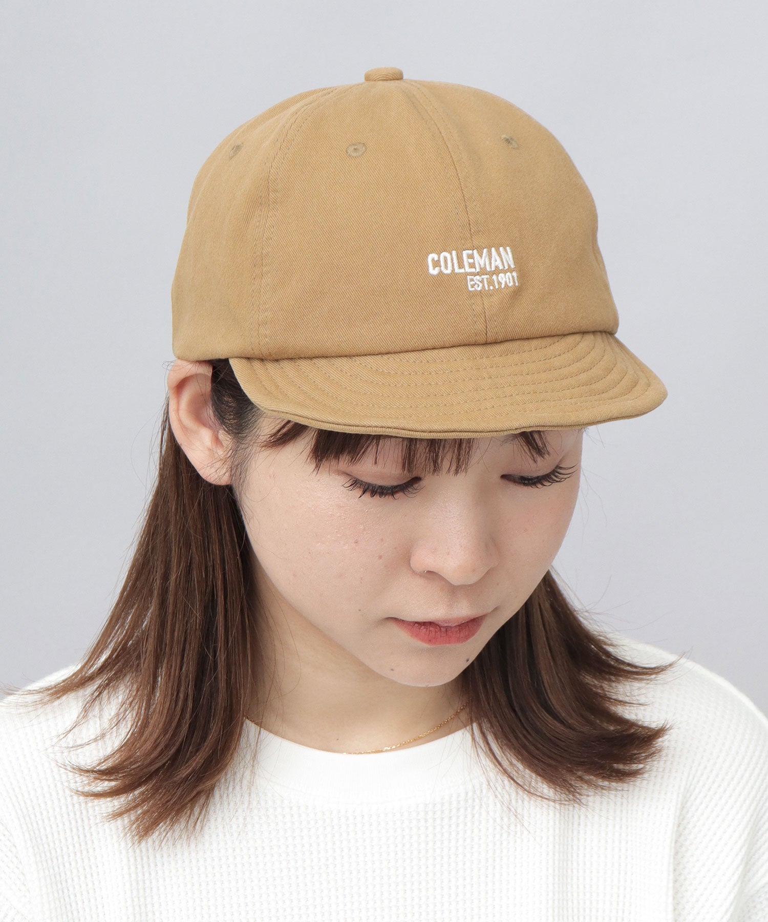 コールマン Coleman Coleman刺繍 アンパイアキャップ 吸水速乾スベリ使用 （キャメル） キャメル