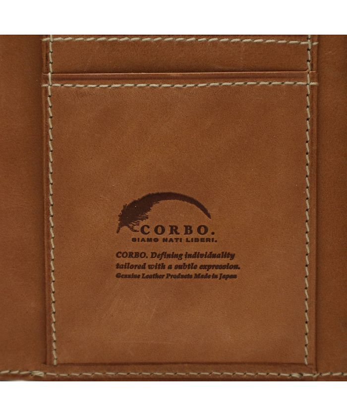 コルボ CORBO. コルボ 財布 CORBO 三つ折り財布 Curious キュリオス 本革 小銭入れ付き 限定カラー 8LOー1110 （ネイビー） ネイビー