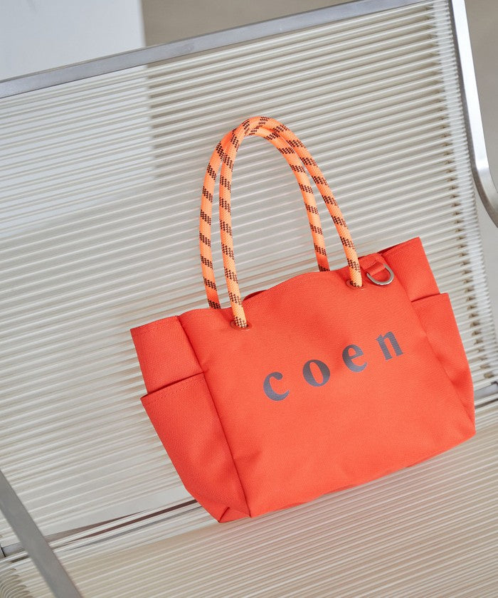 coen ロゴ キャンバストートバッグ（Mサイズ） ORANGE
