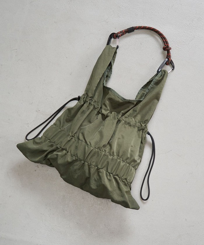 2WAY パラコードギャザートートバッグ（Ｍ） OLIVE
