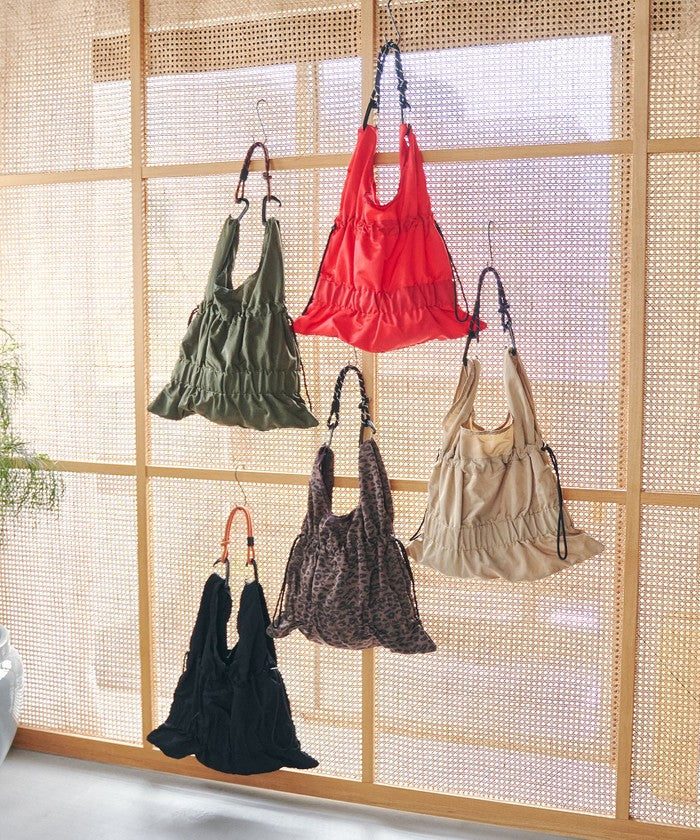 2WAY パラコードギャザートートバッグ（Ｍ） OLIVE