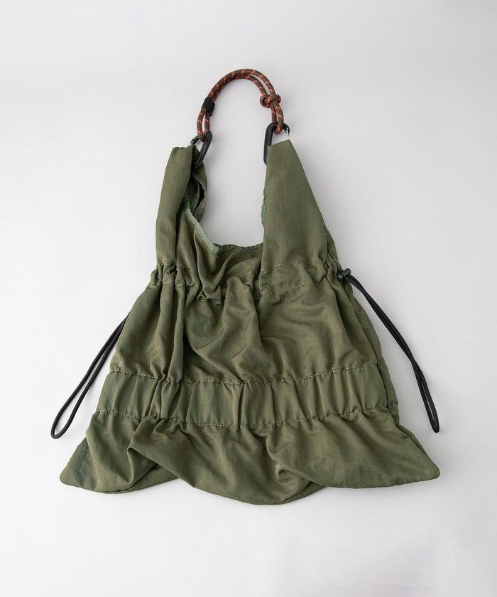2WAY パラコードギャザートートバッグ（Ｍ） OLIVE