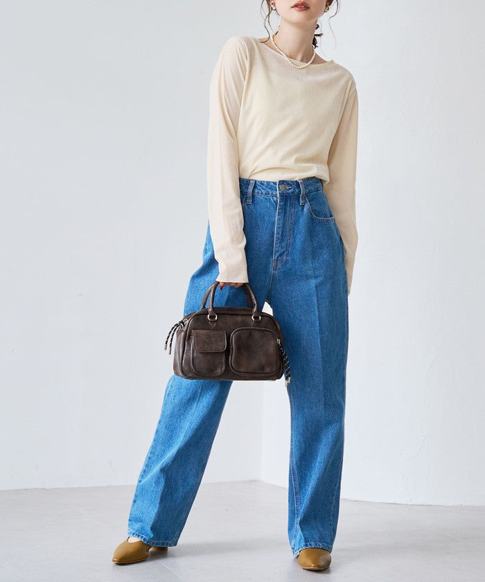 コーエン coen ミニフラップボストンバッグ （DK.BROWN） DK.BROWN