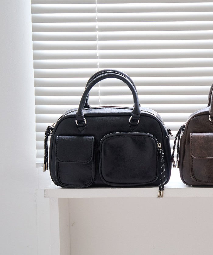 コーエン coen ミニフラップボストンバッグ （BLACK） BLACK