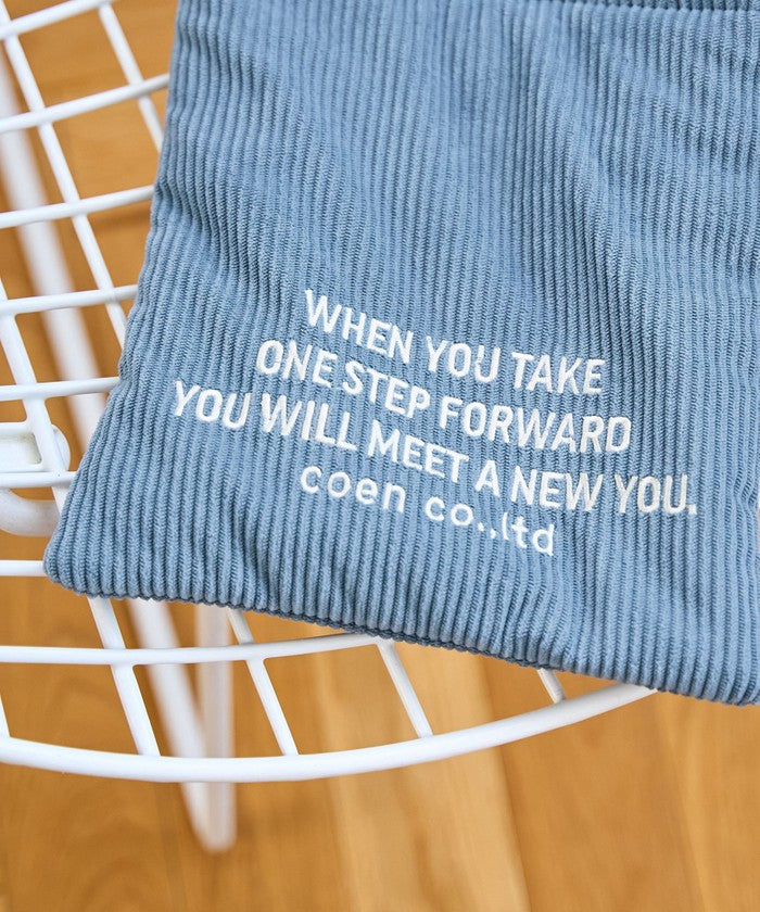 ロゴシシュウコーデュロイショルダー LT.BLUE