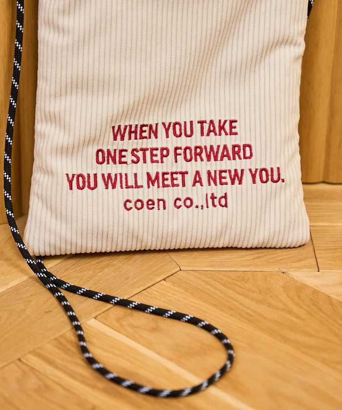 ロゴシシュウコーデュロイショルダー LT.BLUE