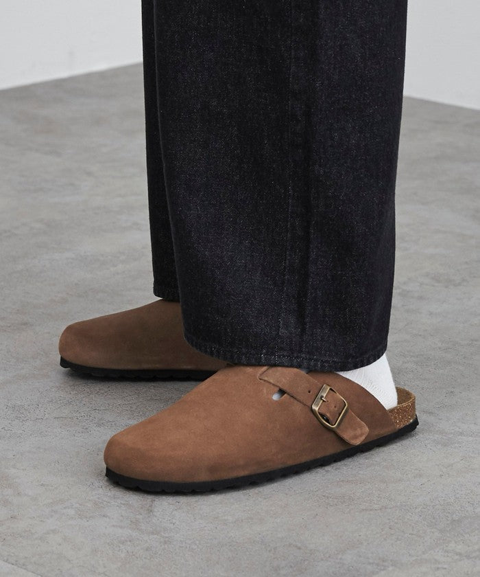 AUTENTIスエードクロッグサンダル,MD.BROWN