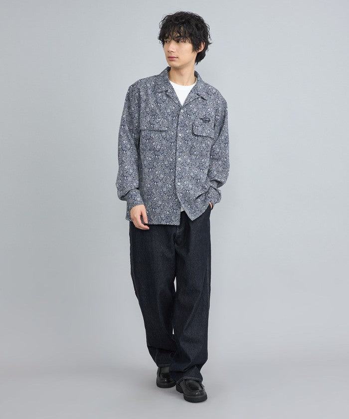 TOWNCRAFT別注ペイズリーオープンカラーシャツ