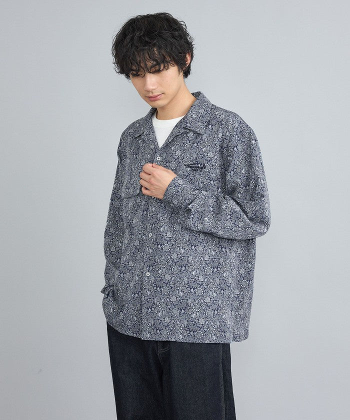 TOWNCRAFT別注ペイズリーオープンカラーシャツ