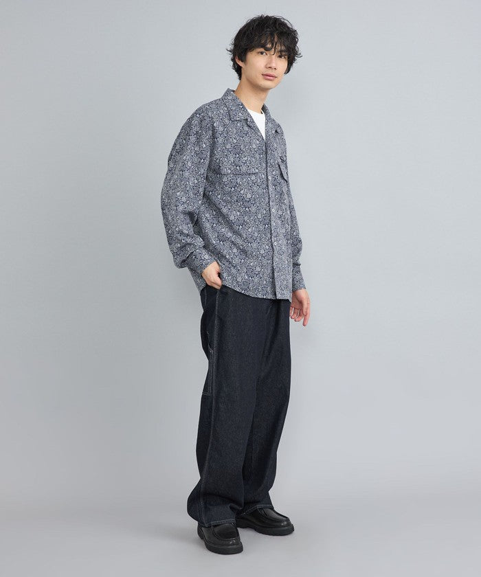 TOWNCRAFT別注ペイズリーオープンカラーシャツ