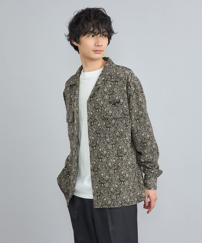 TOWNCRAFT別注ペイズリーオープンカラーシャツ