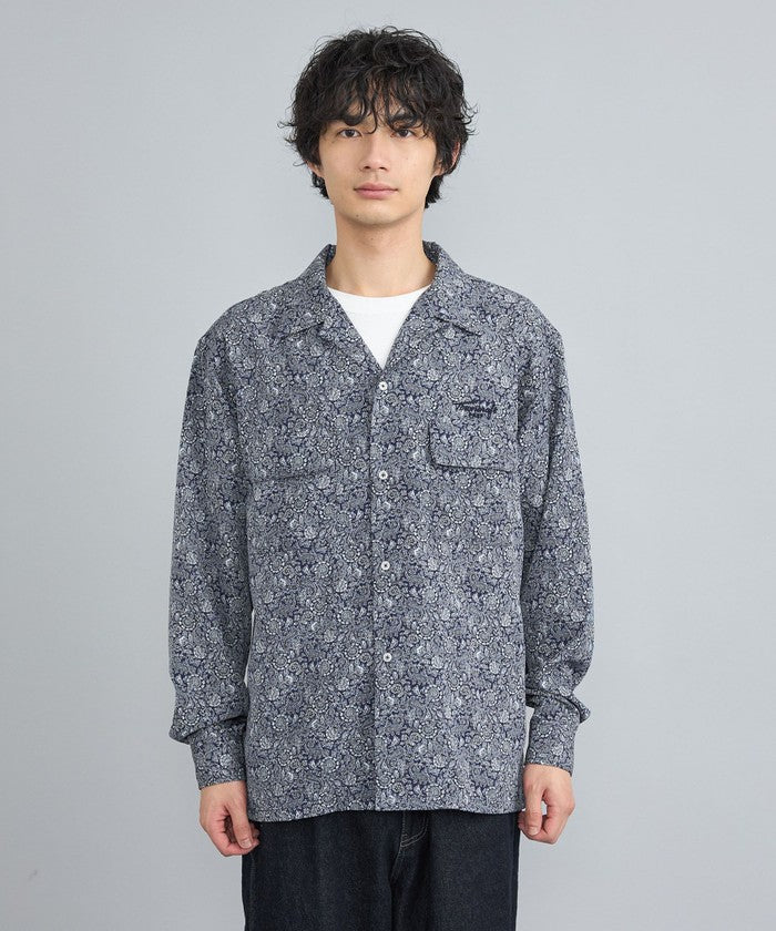 TOWNCRAFT別注ペイズリーオープンカラーシャツ
