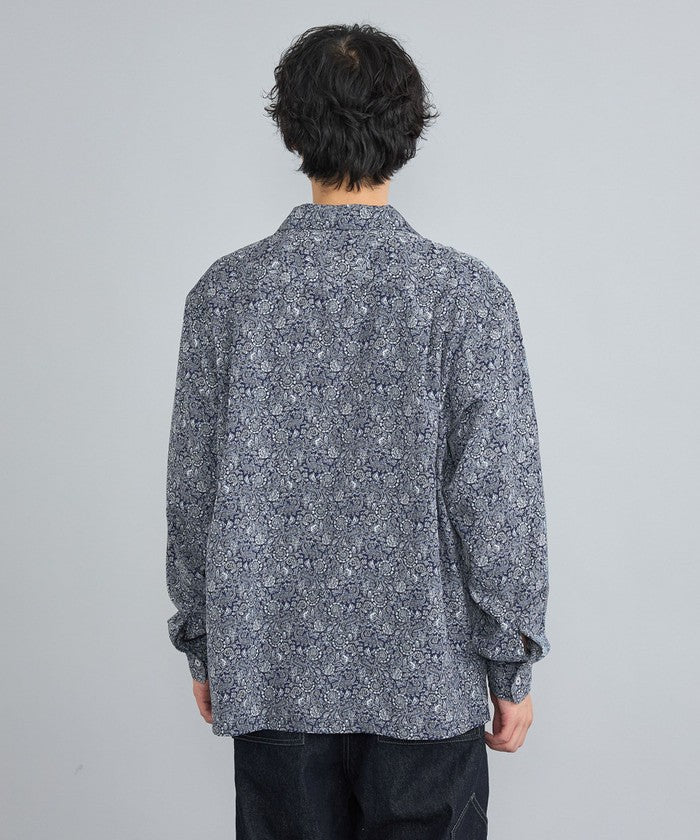 TOWNCRAFT別注ペイズリーオープンカラーシャツ