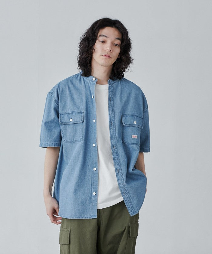 SMITHS別注バンドカラーワークシャツ