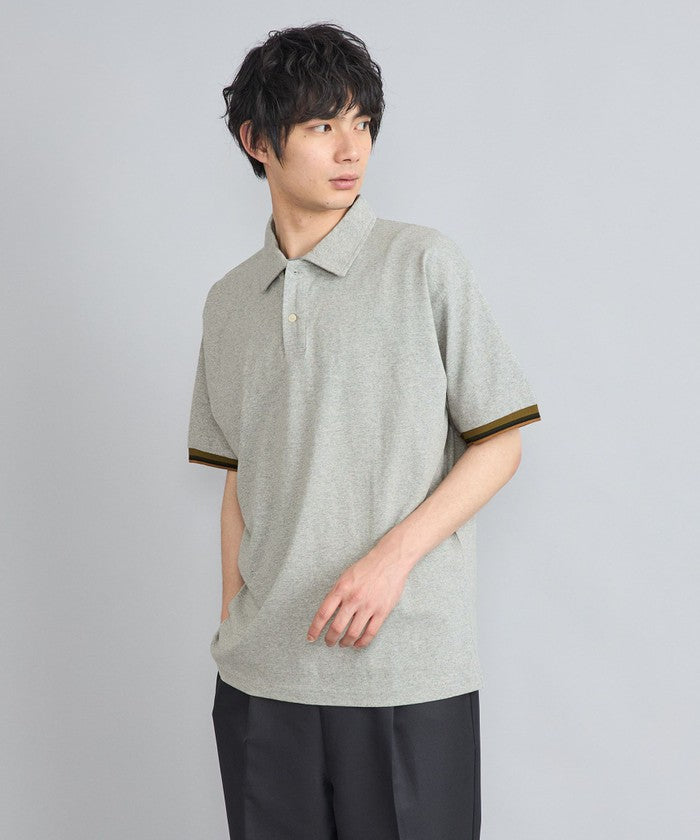 Color Rib Knit Polo Shirt