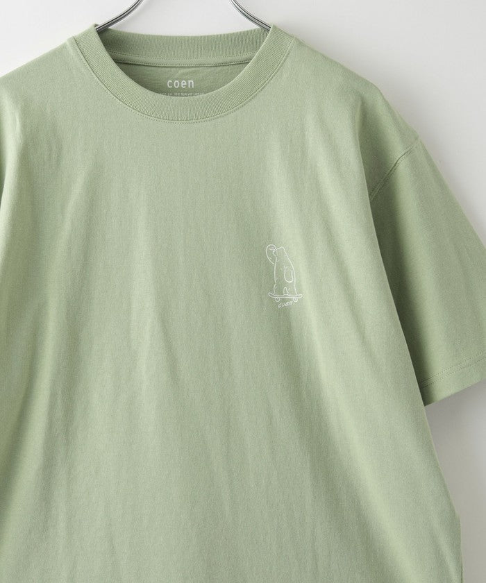 RYO KANEYASU × コーエン ベアプリントTシャツ LIME
