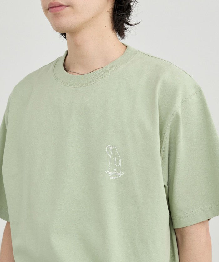 RYO KANEYASU × コーエン ベアプリントTシャツ LIME