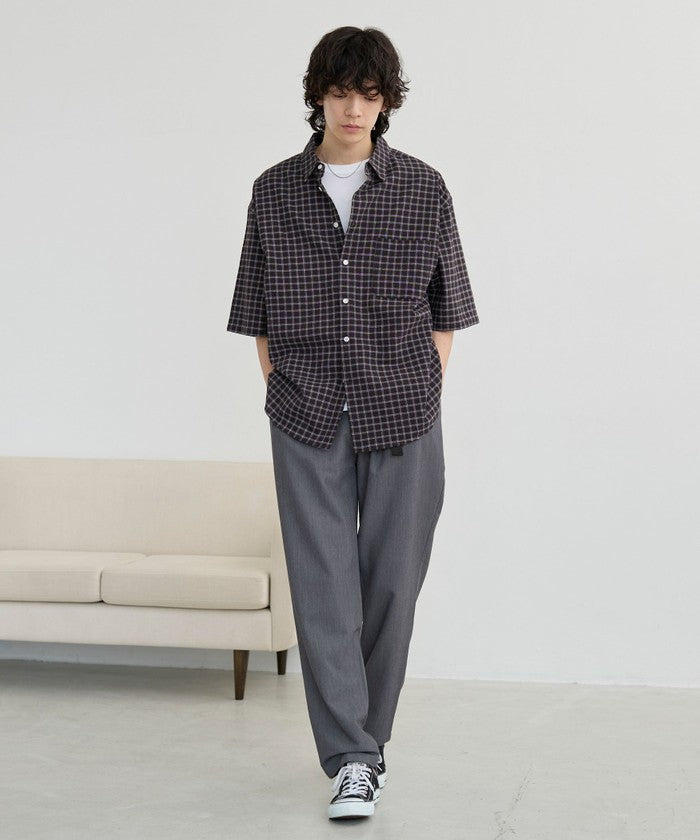 コーエン coen コットンシアーチェックシャツ （OFF WHITE） OFF WHITE