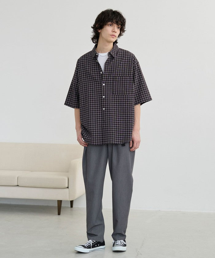 コーエン coen コットンシアーチェックシャツ （OFF WHITE） OFF WHITE