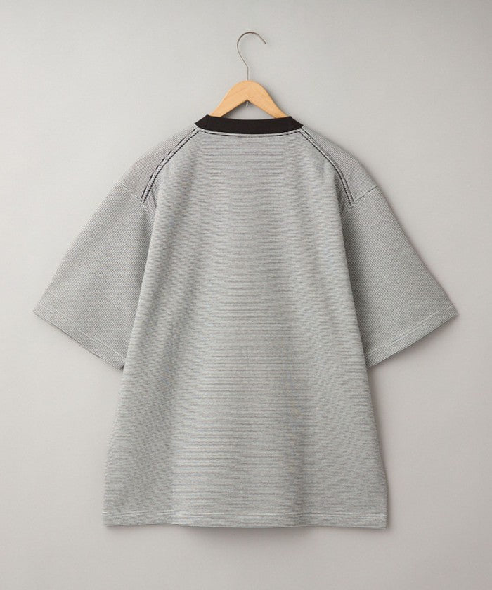 クリーンプラスボーダーTシャツ【抗菌防臭・防汚（食品汚れ）・UVカット】 NAVY